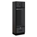 Salsbury Industries Open Access Locker, 24Wx76Hx18"D, Black 30018BLK