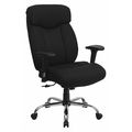Flash Furniture BlackOffice Chair, 29"L45-1/2"H, Adjustable Padded, FabricSeat, HerculesSeries GO-1235-BK-FAB-A-GG
