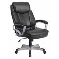 Flash Furniture BlackOffice Chair, 35"L49-1/2"H, Padded, LeatherSeat, HerculesSeries GO-1850-1-LEA-GG