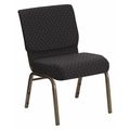 Flash Furniture Church Chair, 25" L 33" H, Fabric Seat, Hercules Series FD-CH0221-4-GV-S0806-GG