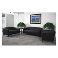 Flash Furniture Living Room Set, 29" to 31" x 29", Upholstery Color: Black 111-SET-BK-GG