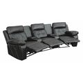 Flash Furniture Recliner, 37" to 66" x 40", Upholstery Color: Black BT-70530-3-BK-CV-GG