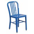 Flash Furniture Gael Commercial Grade Blue Metal Indoor-Outdoor Chair CH-61200-18-BL-GG