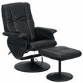 Flash Furniture Black LeatherSoft Massaging Recliner and Ottoman BT-7600P-MASSAGE-BK-GG