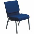 Flash Furniture Church Chair, 25" L 33" H, Fabric Seat, Hercules Series FD-CH0221-4-SV-NB24-GG