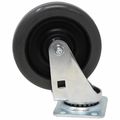 Rubbermaid Commercial Quiet Swivel Caster, 350lb., 5" Wheel Dia. 1874659