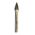 Zoro Select Carbide Bur, Pointed Tree, 3/8 19D885