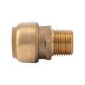 Sharkbite Push-to-Connect, Threaded Male Reducing Adapter, 3/4 in Tube Size, Brass, Brass U138LF