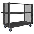 Zoro Select Bulk Storage Cart, 2 Shelves, 60x30 2SPT-EX3060-1A-2K-6PU-95