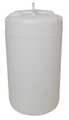 Zoro Select Closed Head Transport Drum, Polyethylene, 15 gal, Unlined, White THP15N