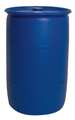 Zoro Select Closed Head Transport Drum, Polyethylene, 55 gal, Unlined, Blue THO55