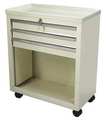 Lakeside Bedside & Nurse Server Cart, Steel, No Handle, 1 Shelves, 200 lb BV06