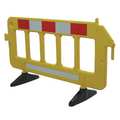 Zoro Select Barrier Guard, Polypropylene, 77x40, Yellow 19N881