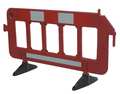 Zoro Select Barrier Guard, Polypropylene, 77x40, Red 19N882