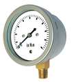 Pic Gauges Pressure Gauge, 0 to 20 oz/sq in, 1/4 in MNPT, Stainless Steel, Silver LP1-SB-254-20X35