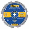 Irwin 7-1/4", 4-Teeth Circular Saw Blade, Steel 4935473