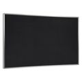 Ghent Rubber Bulletin Board 24" x 36", Black ATR23-BK