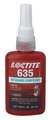 Loctite Retaining Compound, 635 Series, Green, Liquid, High Strength, 50ml Bottle 135516