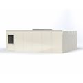 Porta-King 4-Wall Modular In-Plant Office, 8 ft H, 24 ft W, 20 ft D, White VK1STL-WCM 20'X24' 4-WALL