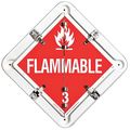 Labelmaster Placard, 13-1/2inx13-1/2in, Flammable 81SF-6GRNW4