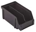 Lewisbins 15 lb Hang & Stack Storage Bin, Plastic, 4 in W, 3 in H, 7 in L, Black PB20-XXL