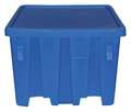 Ship Shape Blue Bulk Container, Plastic, 27.5 cu ft Volume Capacity P291-ROY