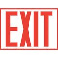 Jj Keller Exit Sign, Red, 10" x 7", Aluminum 8001135