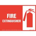 Jj Keller Fire Extinguisher, Horizontal Sign 8001161