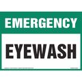 Jj Keller Emergency Eye Wash Sign, 8001163 8001163