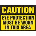 Jj Keller Caution, Eye Protection Required Sign 8001171
