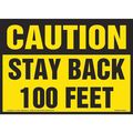 Jj Keller Stay Back 100 Feet, 10" x 7", Vinyl 8001241