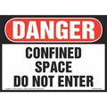 Jj Keller Danger, Confined Space, 10" x 7", Vinyl 8001149