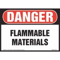 Jj Keller Danger, Flammable Materials, Vinyl 8001144