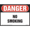 Jj Keller No Smoking, OSHA Sign, 14"x10", Plastic, 8001176 8001176