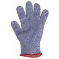 San Jamar Cut Resistant Gloves, A7 Cut Level, Uncoated, M, 1 PR SG10-BL-M