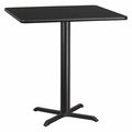 Flash Furniture Square Laminate Table Top, 42" W, 42" L, 31.125" H, Laminate Top, Wood Grain XU-BLKTB-4242-T3333-GG