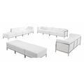 Flash Furniture 12 pcs. Living Room Set, Upholstery Color: White ZB-IMAG-SET21-WH-GG