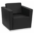 Flash Furniture Chair, 32"L31"H, Track, LeatherSeat, Hercules TrinitySeries ZB-TRINITY-8094-CHAIR-BK-GG
