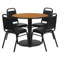 Flash Furniture Natural Lam, Banquet Chair, Rnd, 36" RSRB1003-GG