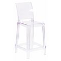 Flash Furniture Square Back Ghost Stool OW-SQUAREBACK-24-GG