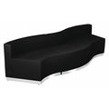 Flash Furniture 3 pcs. Living Room Set, 25-1/4" to 27-1/2" x 27", Upholstery Color: Black ZB-803-720-SET-BK-GG