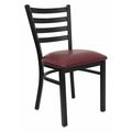 Flash Furniture Restaurant Chair, 17"L32-1/4"H, HerculesSeries XU-DG694BLAD-BURV-GG