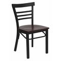 Flash Furniture Restaurant Chair, 19-1/2"L31-3/4"H, HerculesSeries XU-DG6Q6B1LAD-MAHW-GG