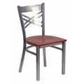 Flash Furniture Restaurant Chair, 17"L32-1/4"H, HerculesSeries XU-6FOB-CLR-CHYW-GG
