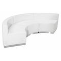 Flash Furniture 3 pcs. Living Room Set, 25-1/4" to 42" x 27", Upholstery Color: White, Series: Alon ZB-803-740-SET-WH-GG
