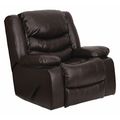 Flash Furniture Contemporary Chair, Leather, 21-1/2" Height, Fixed Arms, Brown MEN-DSC01078-BRN-GG