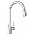Blanco Atura Pull Down Dual Spray Kitchen Faucet 1.5 GPM - PVD Steel 442208