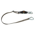 Msa Safety Lanyard, 6 ft., Gray 10193560