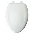 Bemis Elg Closed Front Toilet Seat, Crane White, With Cover, Plastic 1200SLOWT 020