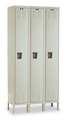 Hallowell Wardrobe Locker, 36 in W, 15 in D, 66 in H, (1) Tier, (3) Wide, Tan U3256-1A-PT